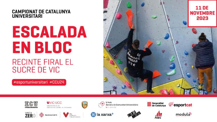 Afanyeu-vos a inscriure-us al CCU d’Escalada en Bloc!